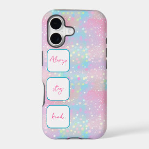 Shiny dots unicorn colours iPhone Case