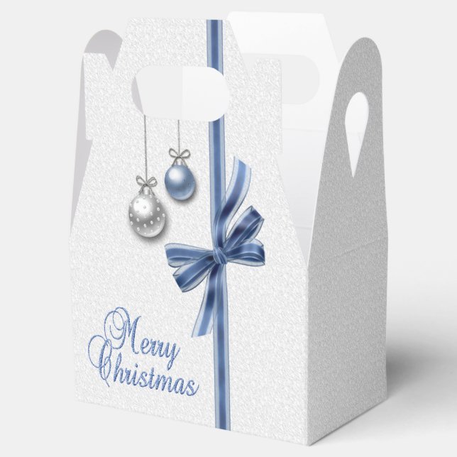 Shiny Elegant Christmas Balls Favor Box (Opened)