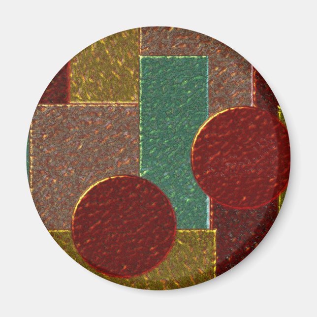 Shiny Emalie pattern Magnet (Front)