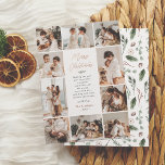 Shiny Evergreen Memories | 10 Photo Christmas Foil Holiday Card<br><div class="desc">Add some shine to your Christmas cards with real gold, silver, or rose gold foil! This classic and timeless metallic style is sure to add another level to your cards. An elegant and timeless Christmas Holiday foil card. This design showcases a collage of 10 handpicked photos, a combination of six...</div>