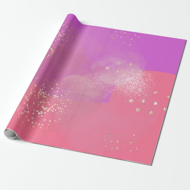 Shiny Feminine Chic Style Wrapping Paper (Unrolled)