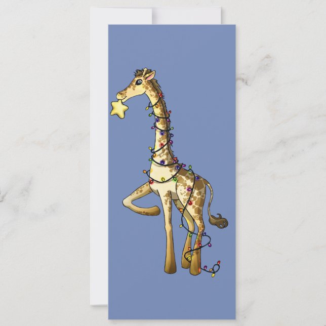 Shiny Giraffe Invitation (Front)