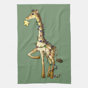 Shiny Giraffe Kitchen Towel