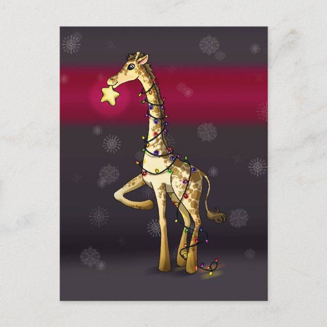 Shiny Giraffe Postcard (Front)