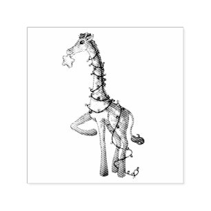 Shiny Giraffe Self-inking Stamp