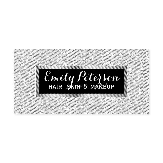 Shiny Glitter Self-inking Stamp (Design)