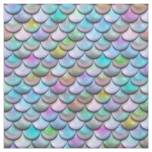 Shiny glossy pearlescent colourful mermaid scales fabric