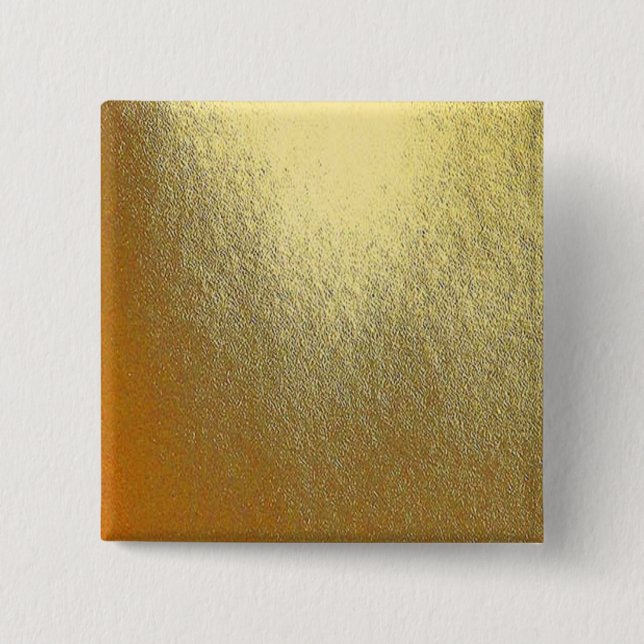 Shiny Gold Art 2 Inch Square Button (Front)