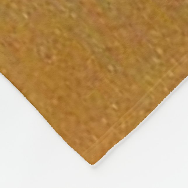 Shiny Gold Art Fleece Blanket (Corner)
