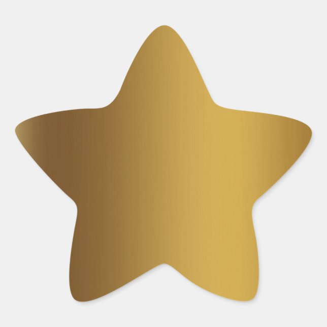 Shiny gold star sticker (Front)
