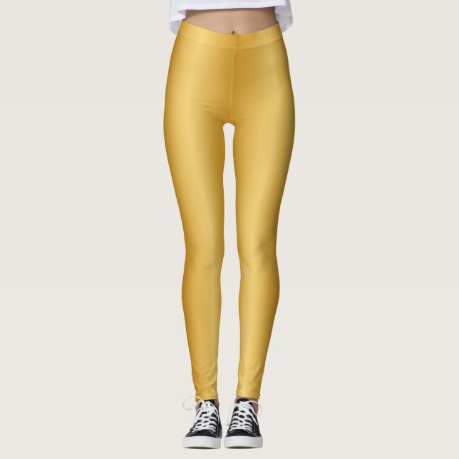 Shiny Golden Leggings (Front)