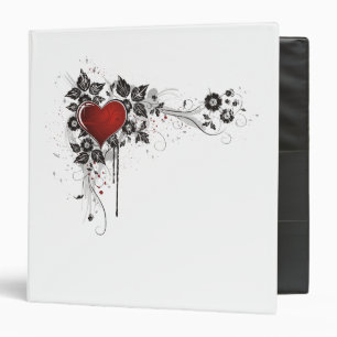 Shiny Heart, Leaves & Flowers - Original Binder