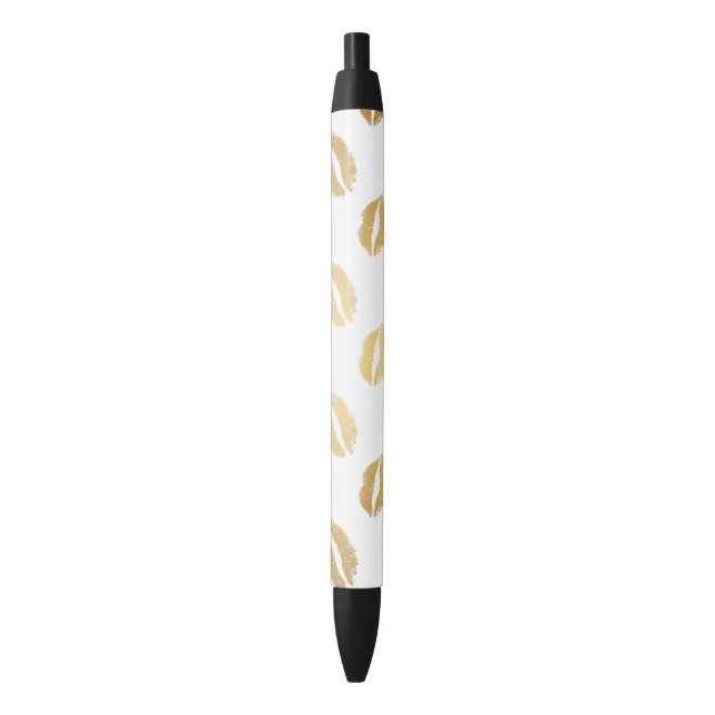 Shiny Kisses Black Ink Pen (Front Vertical)