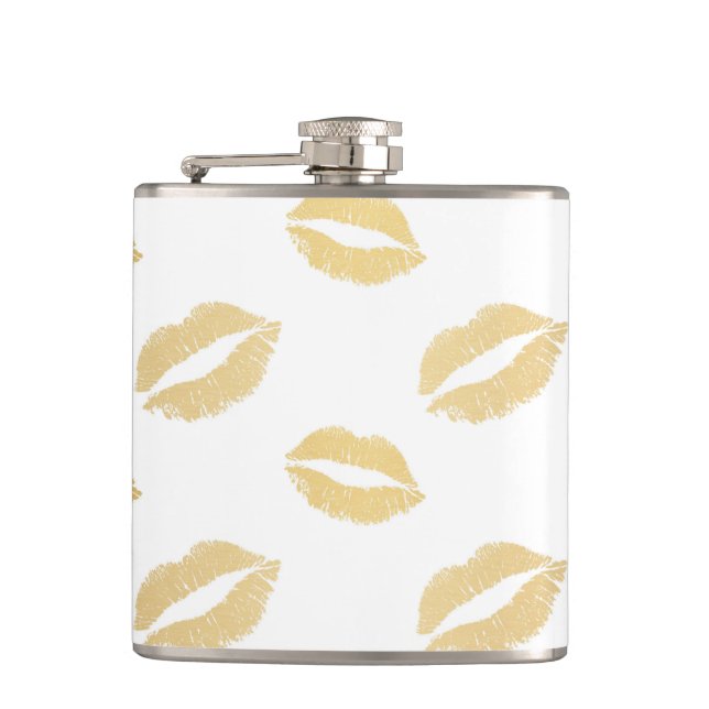 Shiny Kisses Hip Flask (Front)