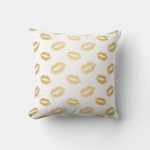Shiny Kisses Throw Pillow