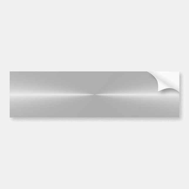 Shiny Like Steel Metal Background Template Bumper Sticker (Front)