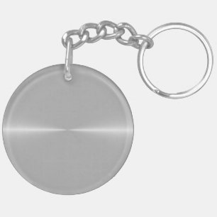 Shiny Like Steel Metal Background Template Keychain