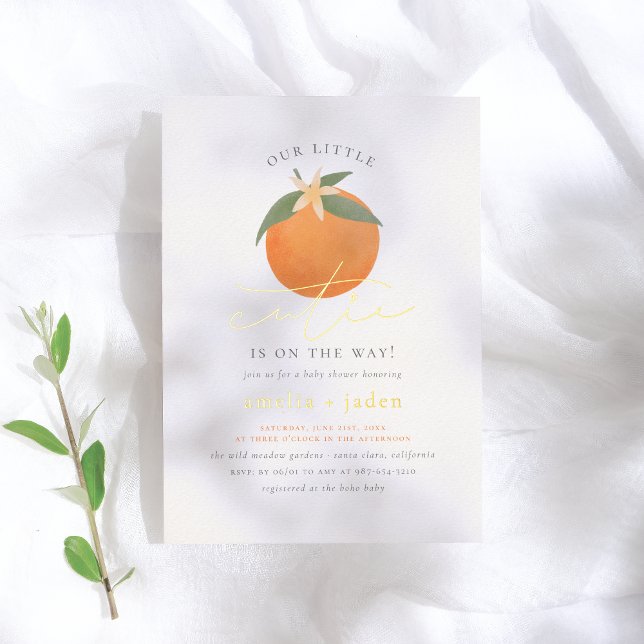  Shiny Little Cutie Orange Blossom Baby Shower (Creator Uploaded)