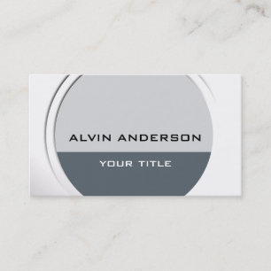 Shiny Metallic Customizable any Text and Colour Business Card
