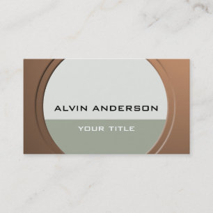 Shiny Metallic Customizable any Text and Colour Business Card