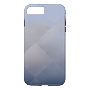 Shiny Modern Chequered Metal Blue Case-Mate iPhone Case