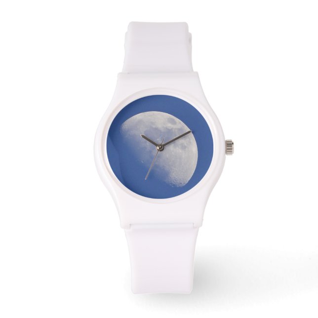 Shiny moon in blue sky watch (Front)