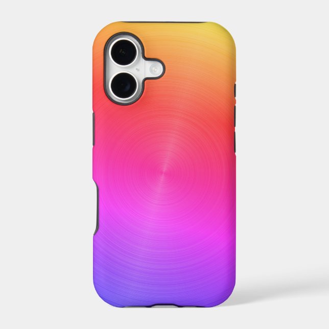 Shiny Neon Rainbow Metallic Design (Back)