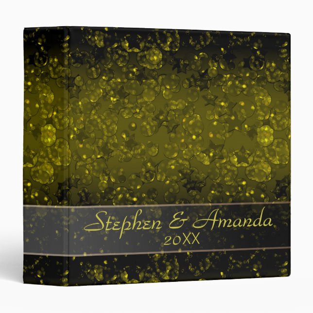 Shiny pattern, sequins, glitter, glitter binder (Front/Spine)