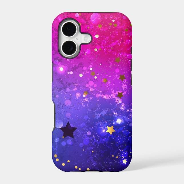 Shiny Pink Blue Background (Back)