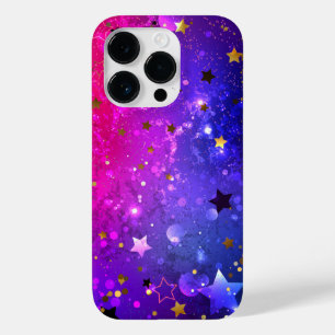 Shiny Pink Blue Background Case-Mate iPhone 14 Pro Case