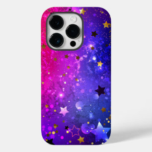 Shiny Pink Blue Background Case-Mate iPhone 14 Pro Case