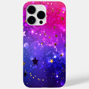 Shiny Pink Blue Background Case-Mate iPhone 14 Pro Max Case