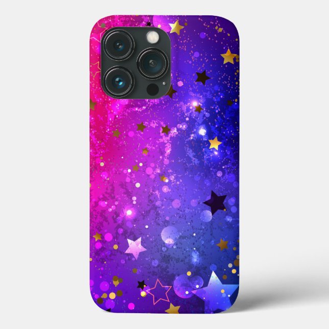 Shiny Pink Blue Background Case-Mate iPhone Case (Back)