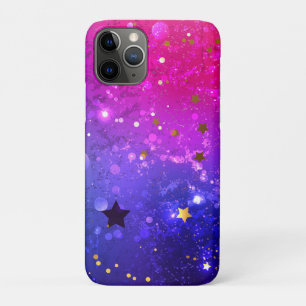 Shiny Pink Blue Background iPhone 11 Pro Case