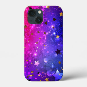 Shiny Pink Blue Background iPhone 13 Mini Case