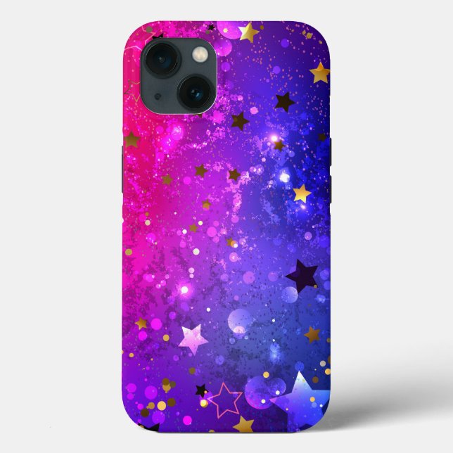 Shiny Pink Blue Background Case-Mate iPhone Case (Back)