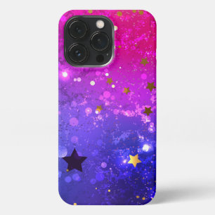 Shiny Pink Blue Background iPhone 13 Pro Case