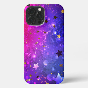 Shiny Pink Blue Background iPhone 13 Pro Max Case