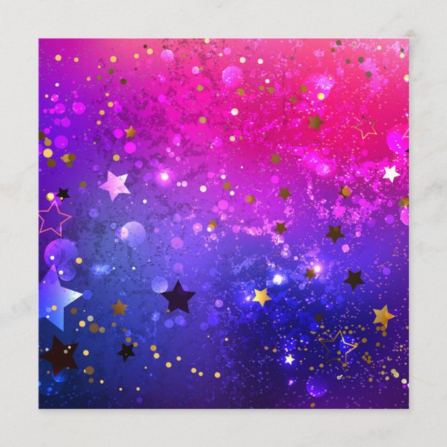 Shiny Pink Blue Background Program (Front)