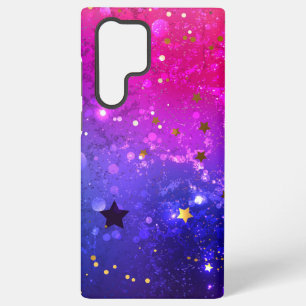 Shiny Pink Blue Background Samsung Galaxy Case