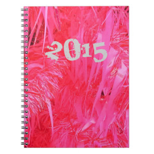 Shiny Pink Christmas Tree Notebook
