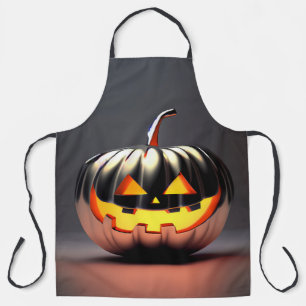 Shiny Pumpkin Halloween Apron
