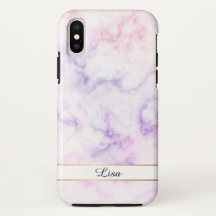 Shiny Purple Sky Marble