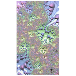 Shiny Rainbow Fractal Tablecloth