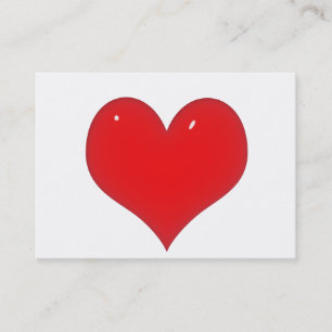 Shiny Red Heart Business Card