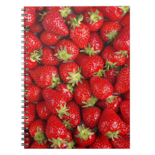Shiny Red Strawberries Notebook