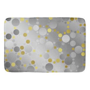 shiny, round, circles, dots, metal, colourful, blo bath mat