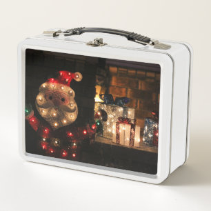 Shiny Santa Metal Lunch Box