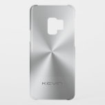 Shiny Silver-Grey Faux Stainless Steel Uncommon Samsung Galaxy S9 Case<br><div class="desc">Modern silver grey shiny faux stainless steel look.</div>