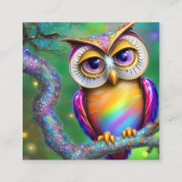 Shiny Smooth Glass Look for Owl